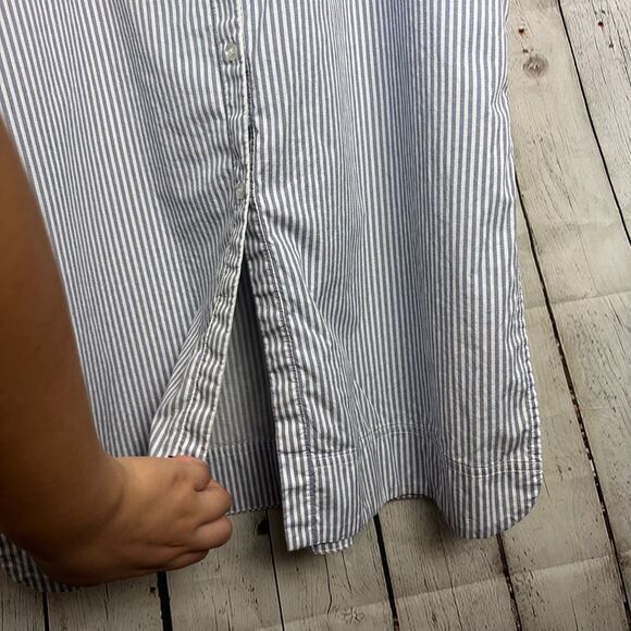 Old Navy Navy Cut Out MIDI Shirt Dress Medium - Picture 5 of 13